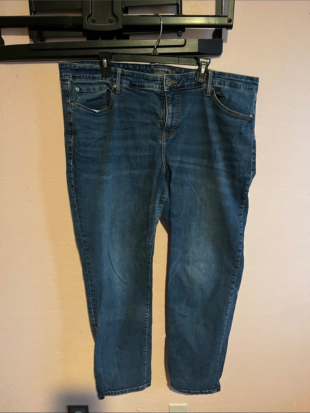 torrid Dark Indigo Boyfriend Straight Jeans
